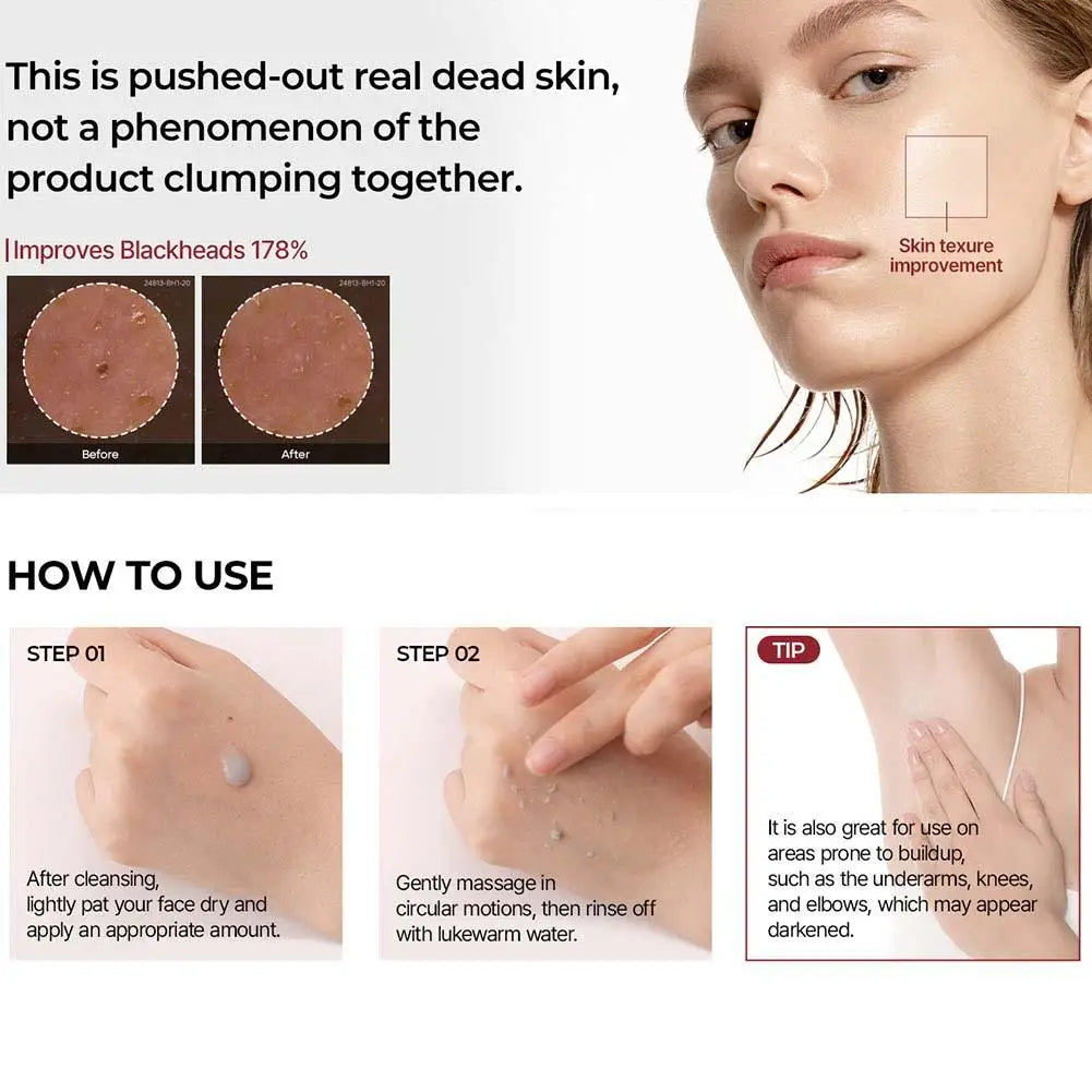 Dr. Melaxin Rice White and Black Exfoliating Essence Soften Serum Peel Shot Moisturizing Gentle Exfoliation Korean Skin Care